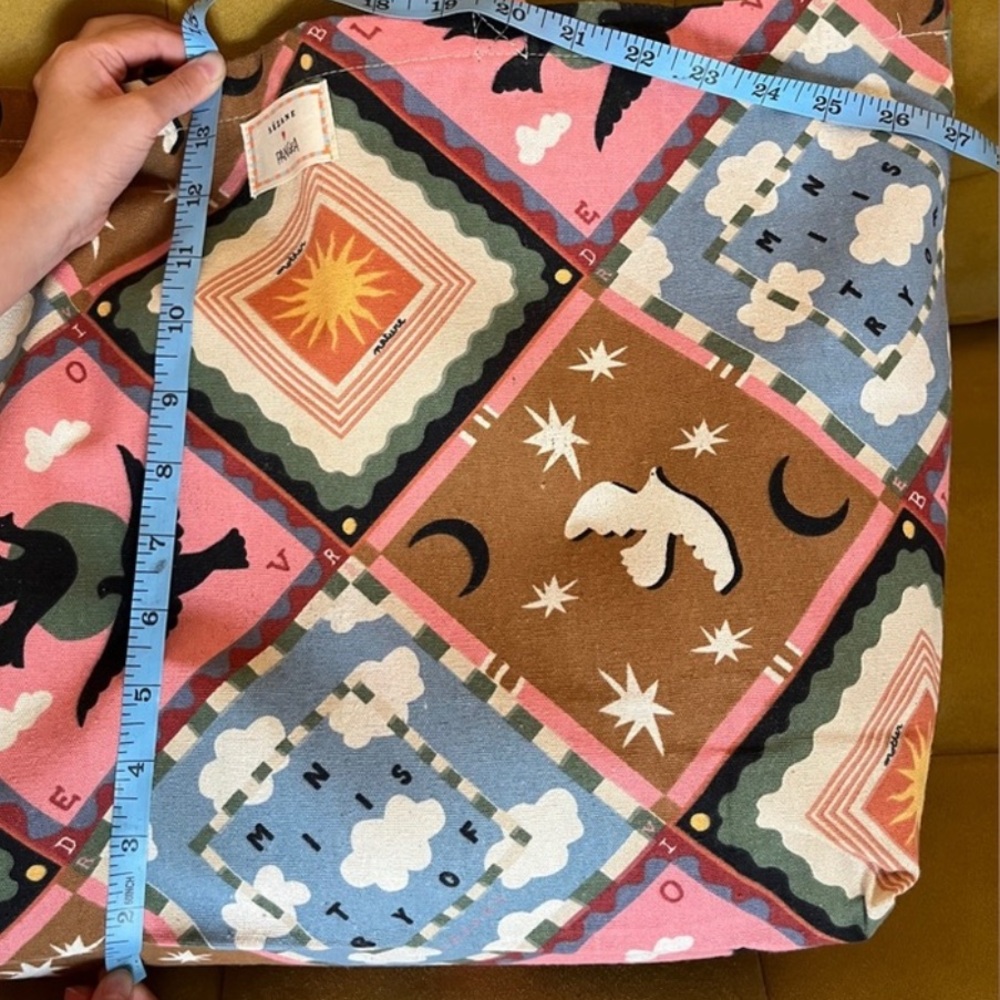 💫Sezane X Pangea Patterned Fabric Tote Bag - Picture 6 of 11